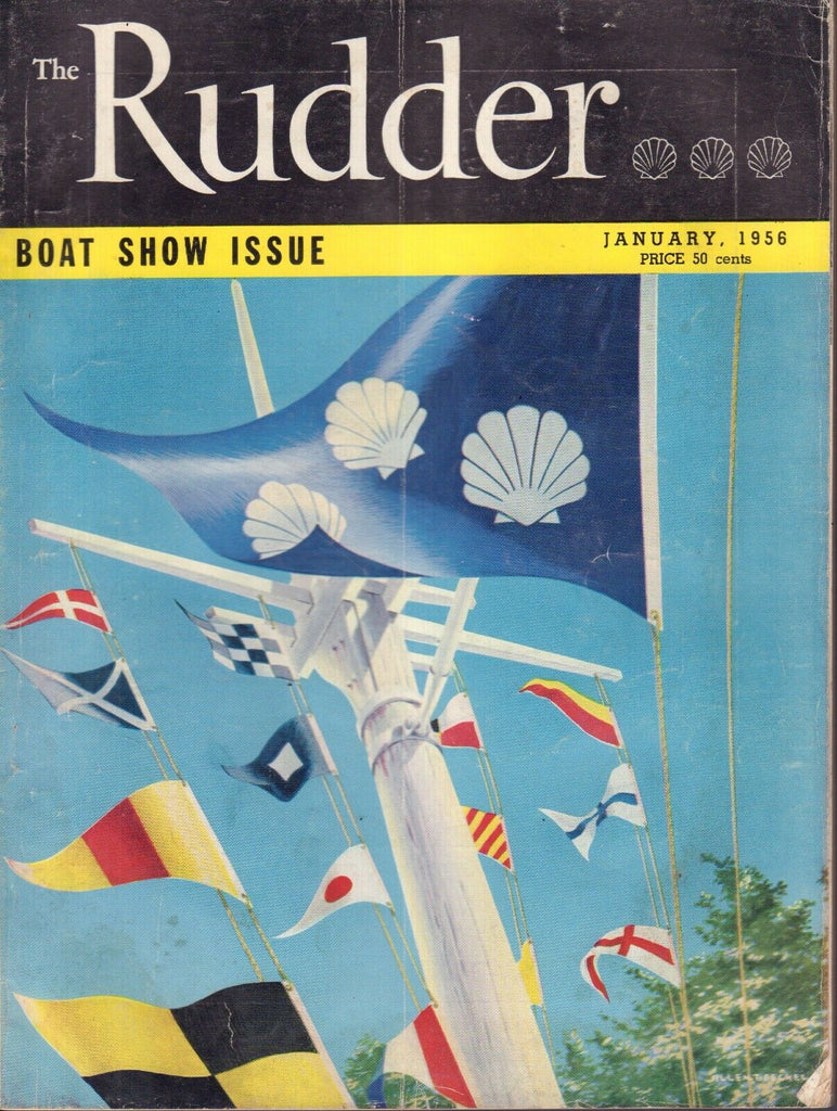 The Rudder January 1956 Yachting Colors, 40' Seagoing Power Boat 032217nonDBE