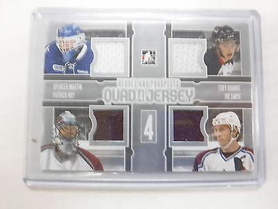 2014 In the Game Heroes & Prospects Quad 4 Jersey Game-Used Card jh1