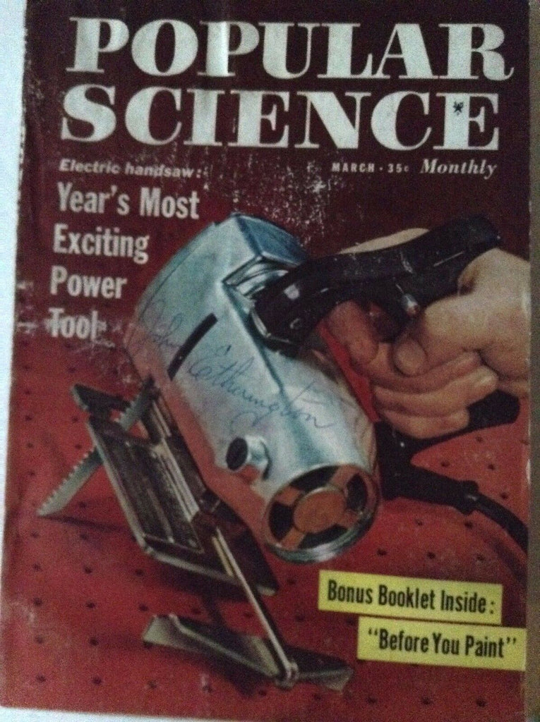 Popular Science Magazine Saw Power Tool March 1958 081917nonrh
