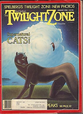 The Twilight Zone Magazine August 1983 Supernatural Cats w/ML VG 053116DBE