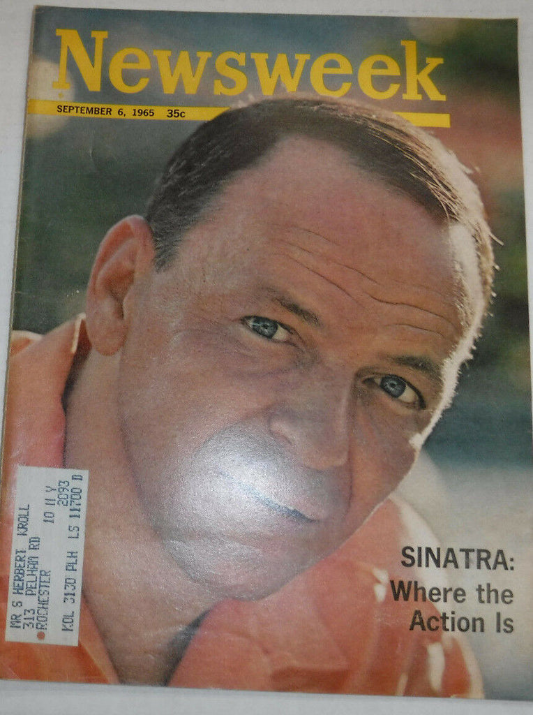 Newsweek Magazine Frank Sinatra September 6, 1965 101116R