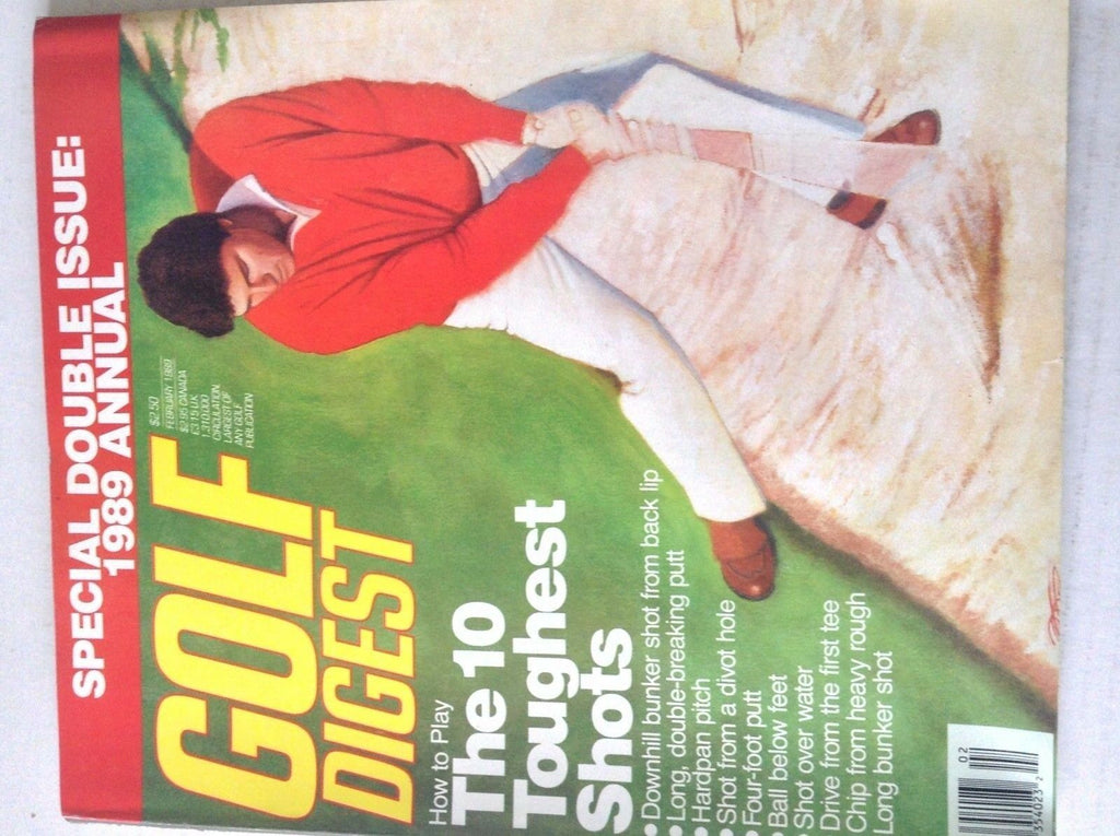 Golf Digest Magazine The 10 Toughest Shots February 1989 042617nonrh