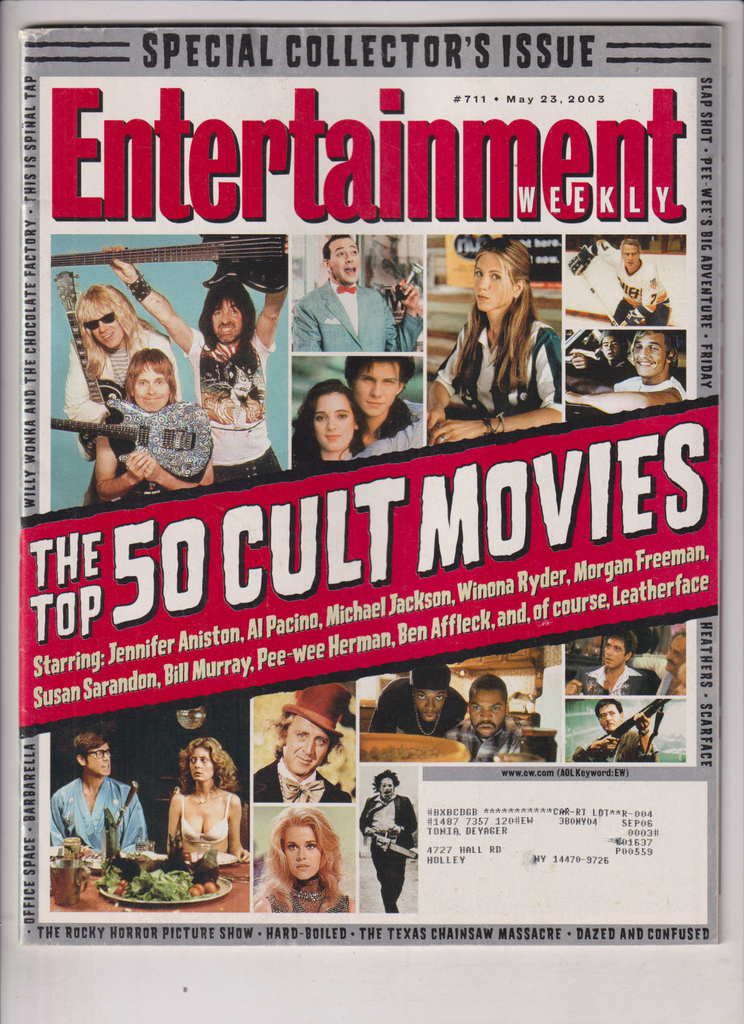 Entertainment Weekly Top 50 Cult Movies May 23, 2003 011320nonr