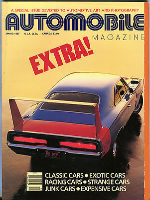 Automobile Magazine Spring 1987 Automotive Art and Photography EX 010816jhe