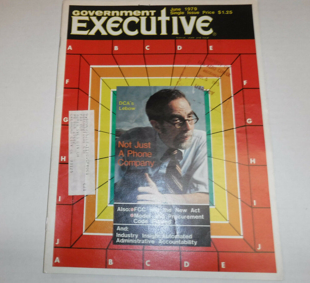 Government Executive Magazine DCA's Lebow June 1979 FAA FAL 102016R