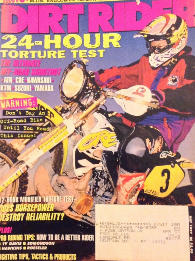 Dirt Rider Magazine 24 Hour Torture Tests May 1997 121017nonrh