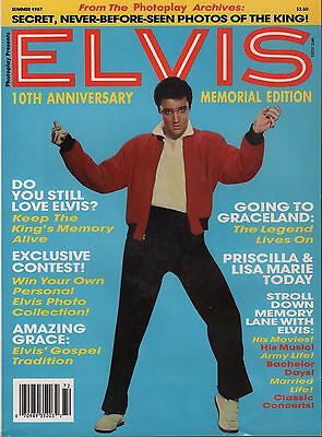 photoplay Presents Elvis Summer 1987 10th anniversary edition EX 112715DBE