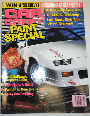 Car Craft Magazine Paint Special & Scott Sullivan April 1992 NO ML 022615r
