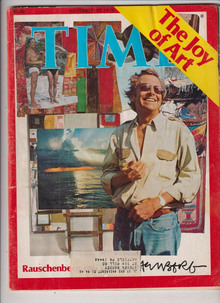 Time Magthe joy of art Robert Rauschenberg November 29, 1976 112619nonr
