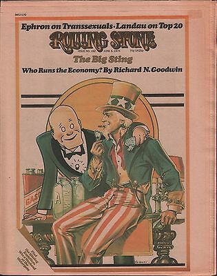 Rolling Stone June 6 1974 "The Big Sting" EX 121715DBE