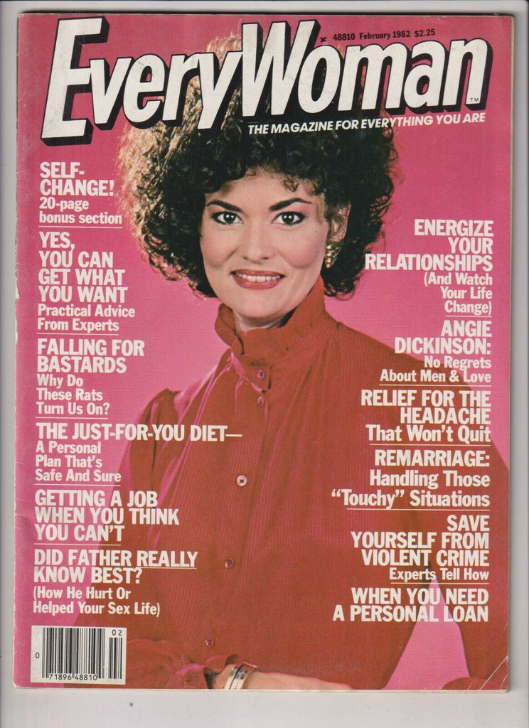 Everywoman Mag Angie Dickinson The Just For You Diet February 1982 032920nonrh