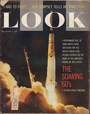 Look Magazine January 5 1960 The Soaring 60's w/ML VG 060716DBE2