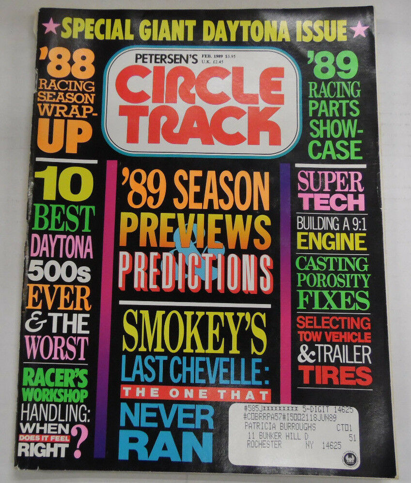 Circle Track Magazine '89 Season Previews Chevelle's February 1989 040417nonr
