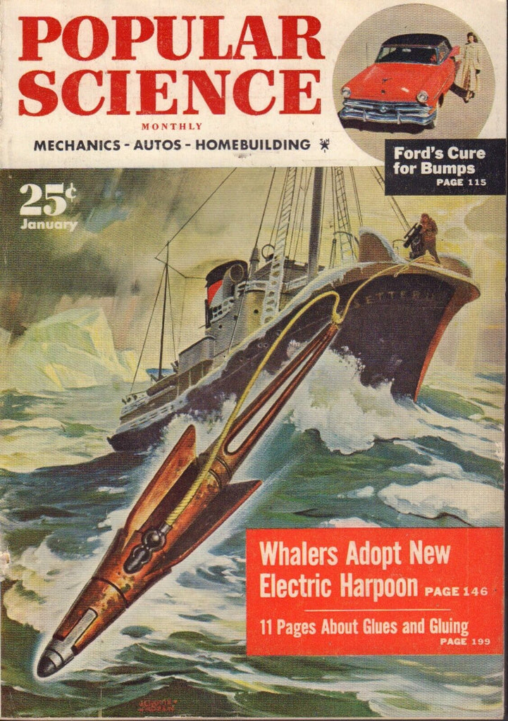 Popular Science Magazine January 1953 Whalers Electric Harpoon 081817nonjhe