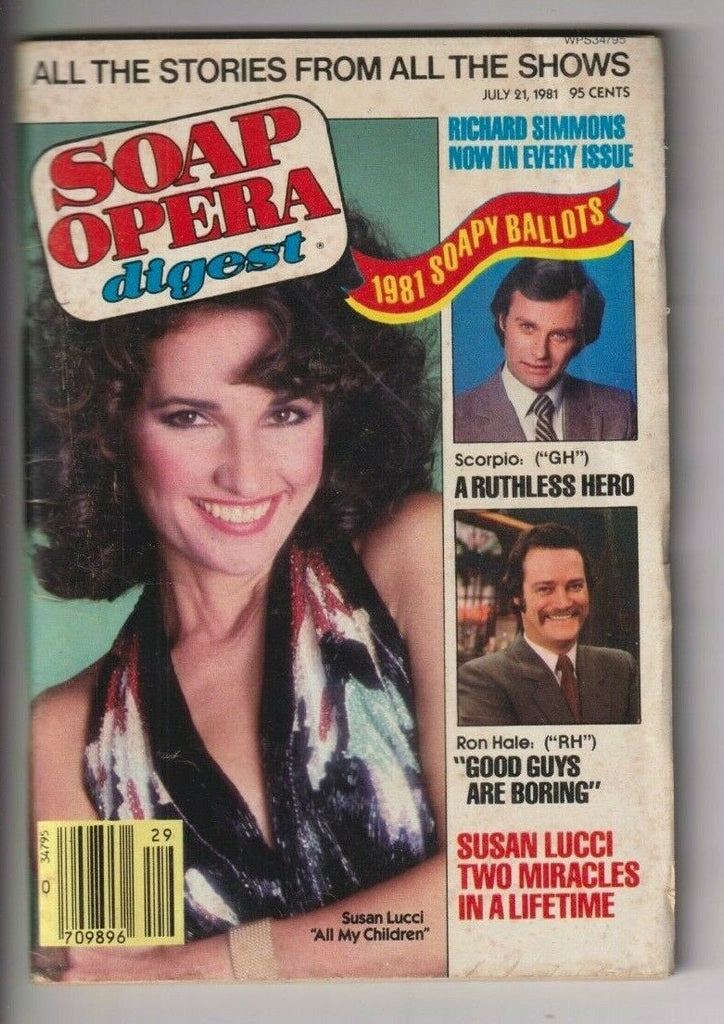 Soap Opera Digest Susan Lucci Richard Simmons July 21, 1981 111719nonr