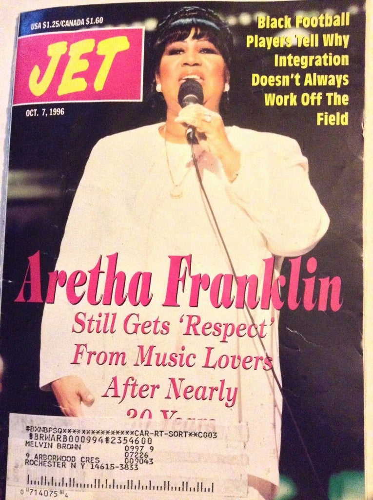 Jet Magazine Aretha Franklin October 7, 1996 090417nonrh