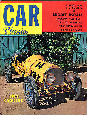 Car Classics Magazine August 1967 1914 Cadillac EX 060916jhe