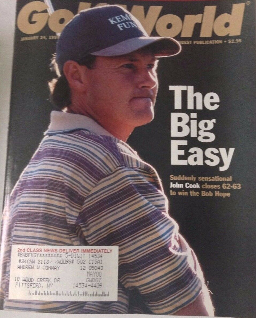 Golf World Magazine John Cook Wins Bob Hope January 24, 1997 072417nonrh