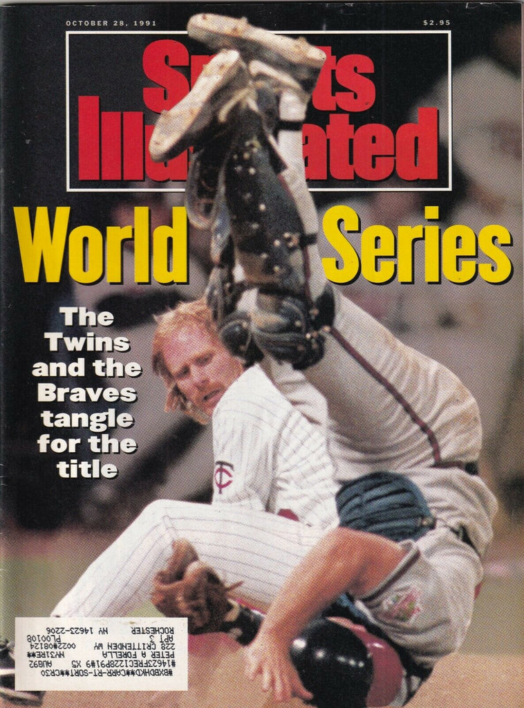 Sports Illustrated World Series Twins Vs Braves October 28, 1991 091619nonr