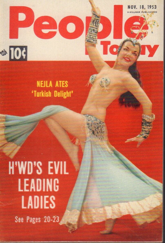 People Today Digest November 18 1953 Nejla Ates Cheesecake Pin Up 091318AME