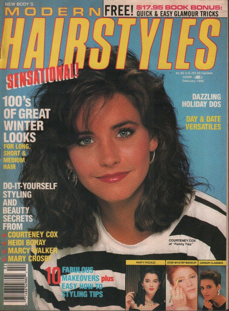 Modern Hairstyles February 1988 Courtney Cox Family Ties 071819AME