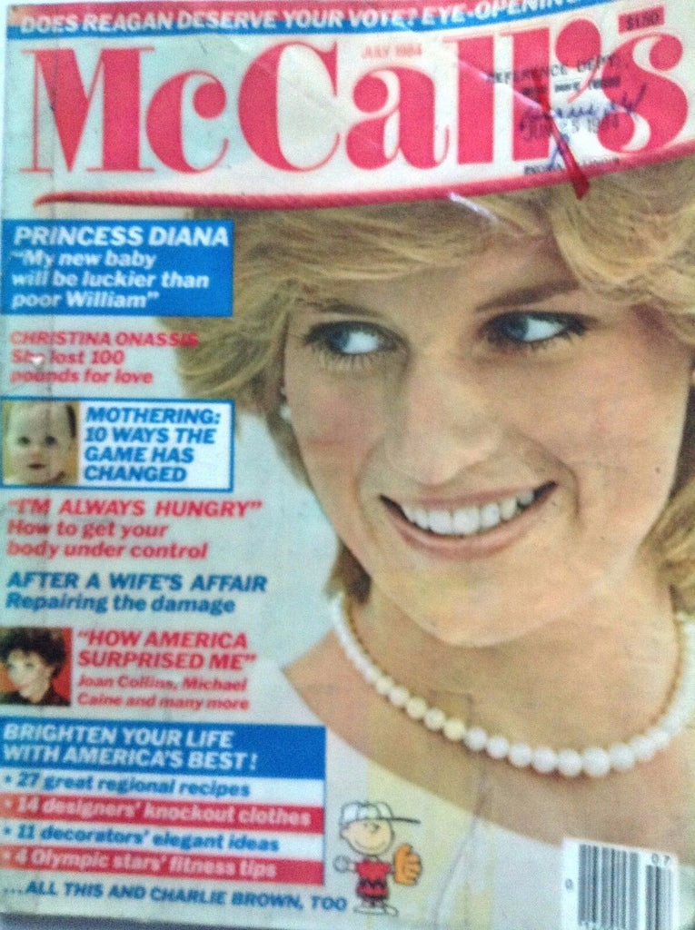 McCall's Magazine Princess Diana Christina Onassis July 1984 092517nonrh