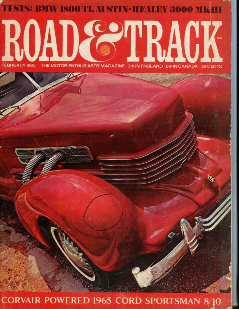 Road & Track Magazine February 1965 Corvair VG No ML 051717nonjhe2