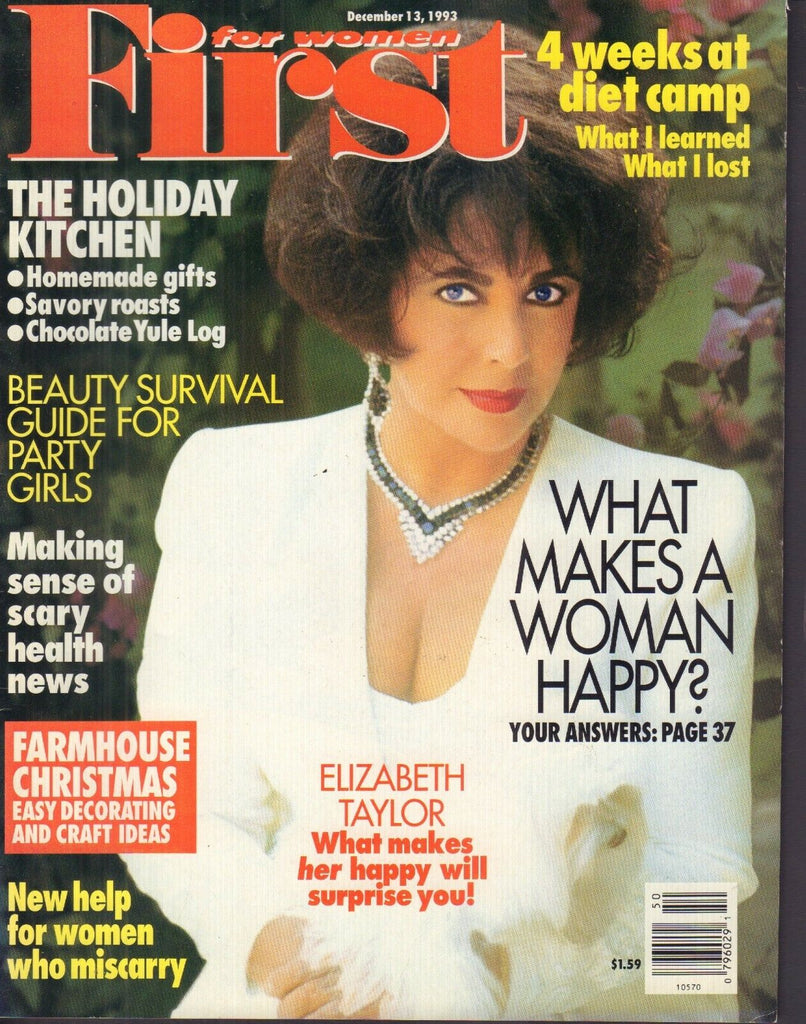 First For Women Magazine Elizabeth Taylor December 13, 1993 021218nonr