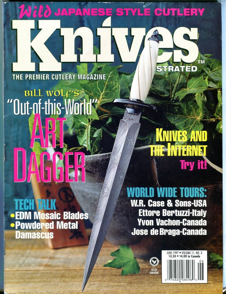 Knives Illustrated Magazine June 1997 Bill Wolf Art Dagger EX No ML 101316jhe