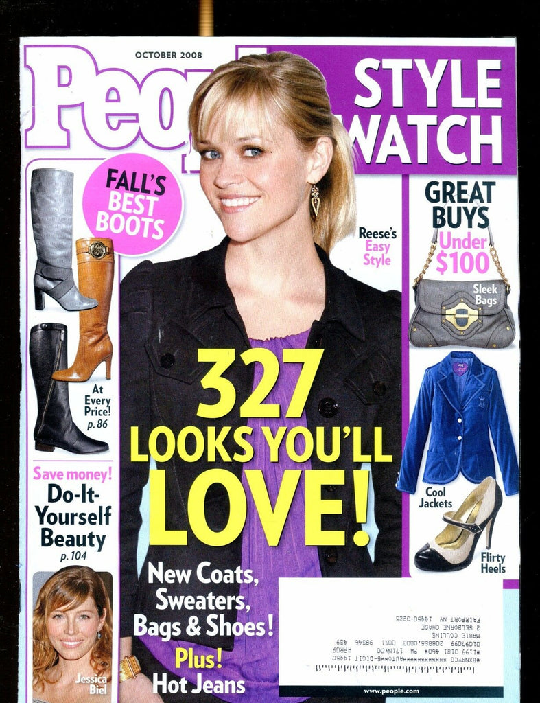 People Style Watch Magazine October 2008 Reese Witherspoon EX w/ML 021917jhe