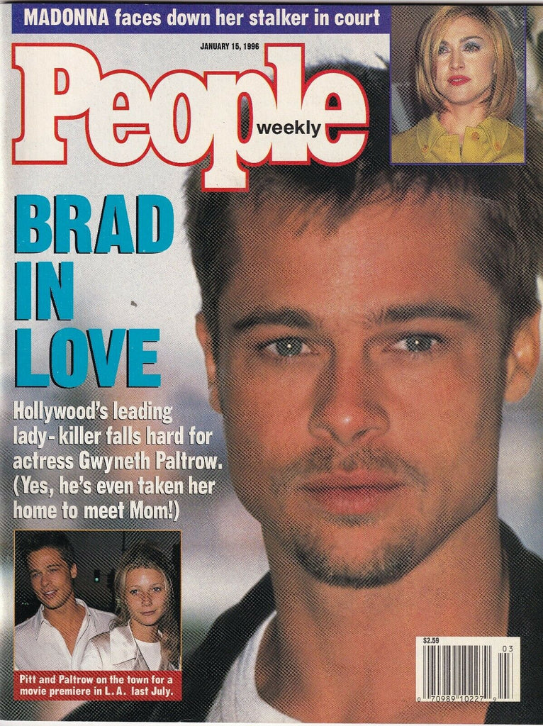 People Weekly Brad Pitt Gwyneth Paltrow Madonna January 15, 1996 052219nonr