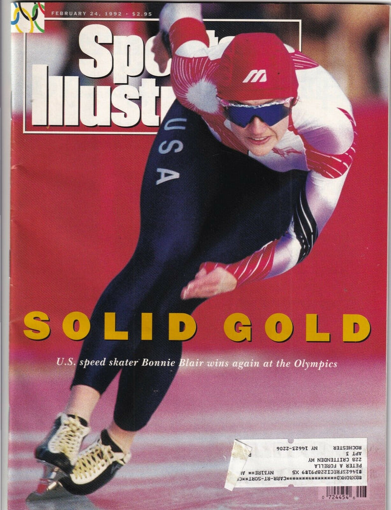 Sports Illustrated Bonnie Blair Olympic Champ February 24, 1992 091719nonr