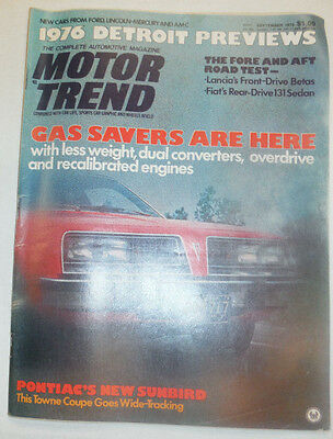 Motor Trend Magazine Lancia's Front Drive Betas September 1975 041515R