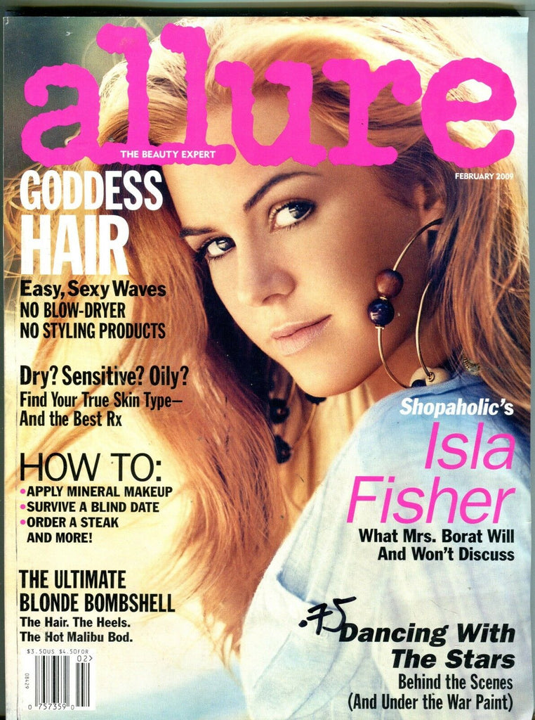 Allure Magazine February 2009 Isla Fisher EX No ML 112316jhe
