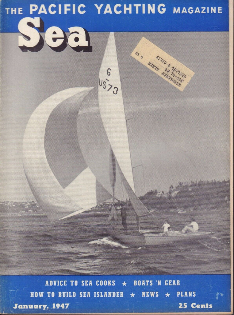 Sea Boating Magazine January 1947 Sea Cooks, Boats 'N Gear 041817nonDBE