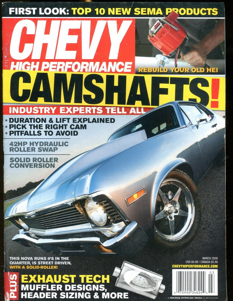 Chevy High Performance Magazine March 2008 Camshafts EX No ML 030317nonjhe