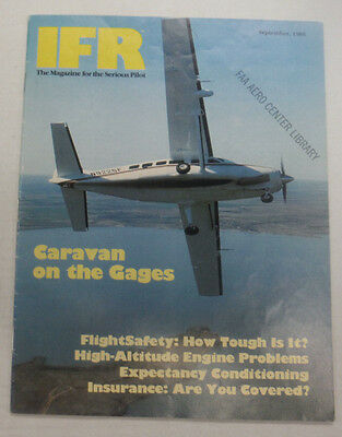 IFR Pilot Magazine Carvan On The Gages September 1985 FAL 061815R