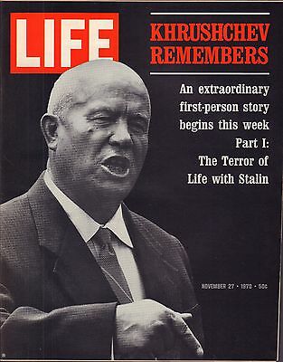 Life Magazine November 27 1970 Birthday Khrushchev Remembers VG 050316DBE2