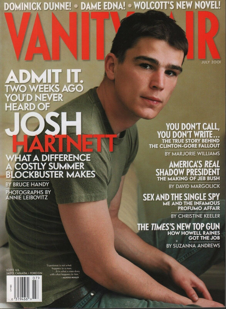 Vanity Fair July 2001 Josh Hartnett Annie leibovitz 070318DBE2