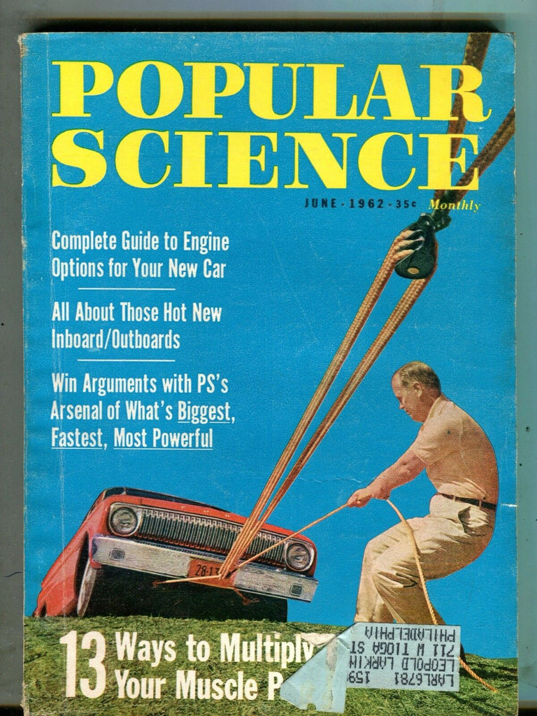 Popular Science Magazine June 1962 Muscle Power Engine Options 070517nonjhe