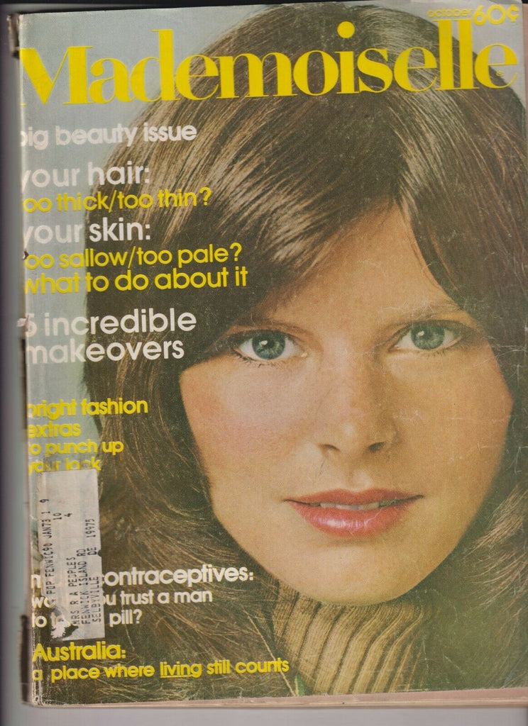 Mademoiselle Mag Beauty Issue & Contraceptives October 1971 112219nonr