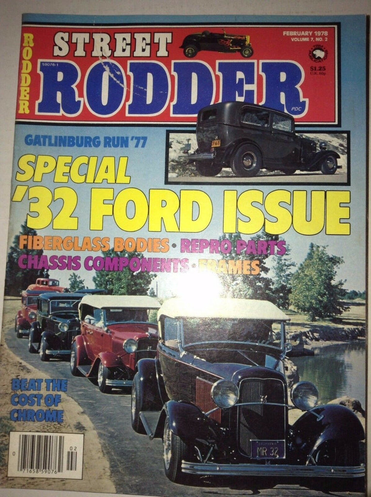 Street Rodder Magazine '32 Ford Gatlinburn Run February 1978 NO ML 041917nonrh