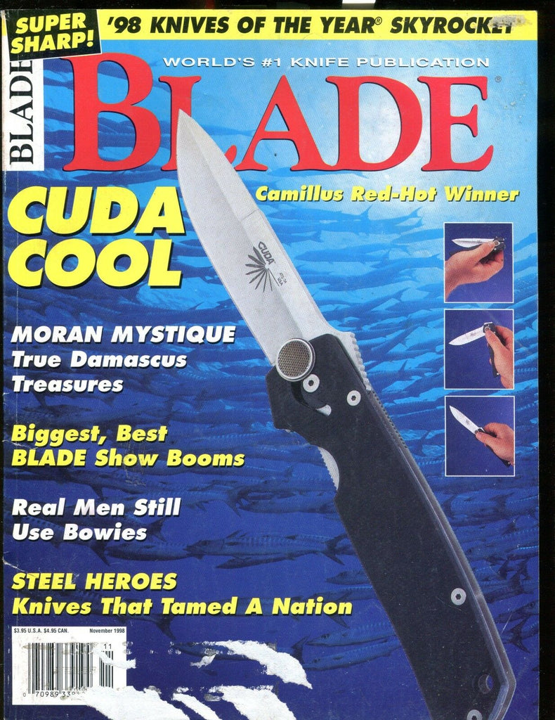 Blade Magazine November 1998 Cuda Cool EX w/ML 012417jhe