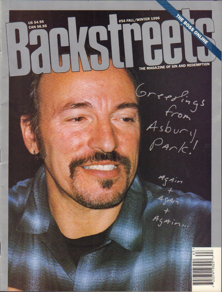 Backstreets Springsteen Magazine #54 Fall Winter 1996 Asbury Park 012317DBE