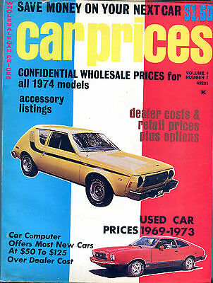 Car Prices Magazine 1974 Wholesale Prices Used Car Prices EX 122815jhe2