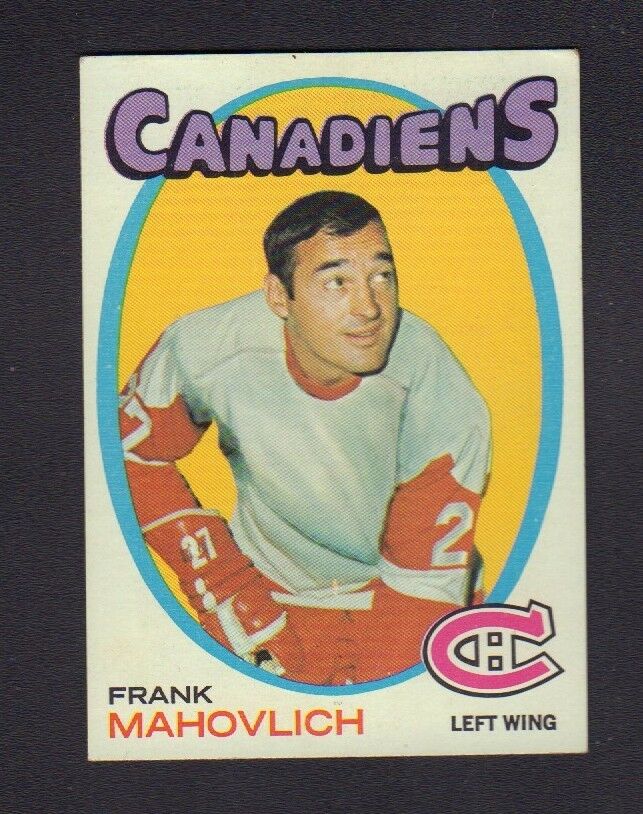 Frank Mahovlich 1971-72 Topps #105 Canadiens jh55