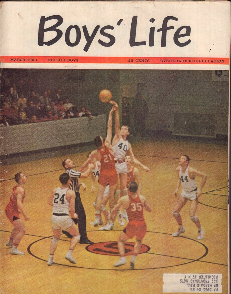 Boy's Life March 1963 Basketball w/ML 011617DBE