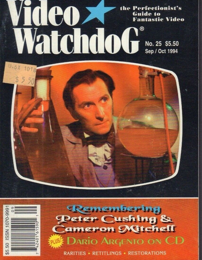 Video Watchdog no.25 Peter Cushing Cameron Mitchell 021318DBE