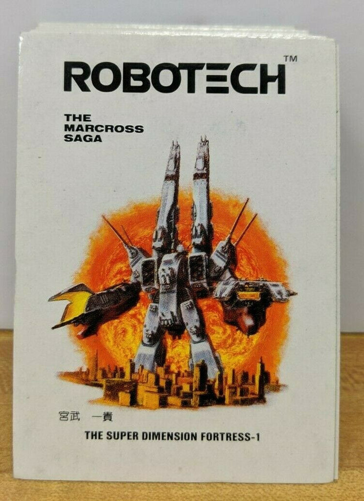 Robotech The Macross Saga 60 Card Set 1986 Fantasy Trade Cards 062619DBT