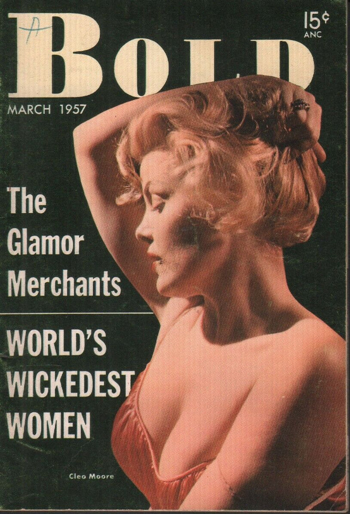 Bold Digest March 1957 Cleo Moore Wilma Hurst Cheesecake Pin Up 061719AME